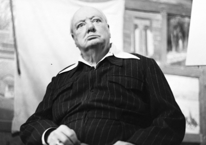 Winston Churchill Photo- Victoria and Albert Museum